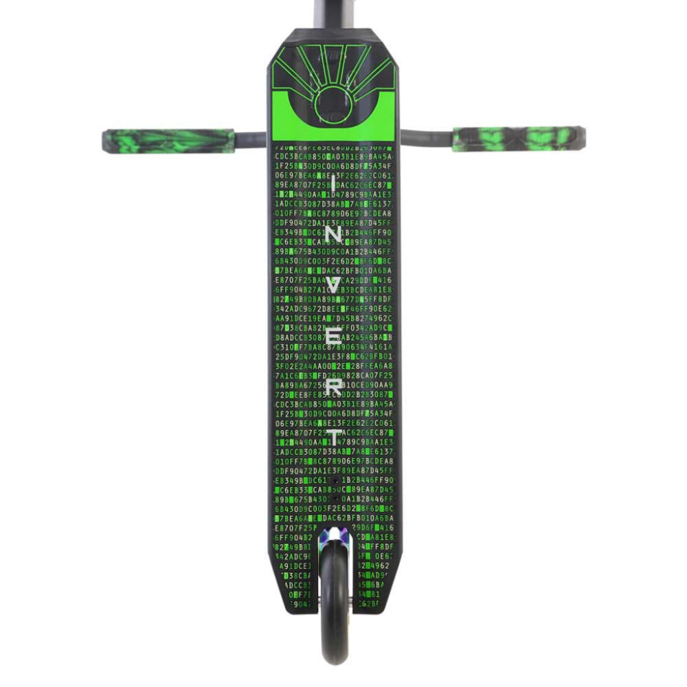 Invert Supreme 3-10-14 Scooter Complete Black Neo Green Bottom Deck Design
