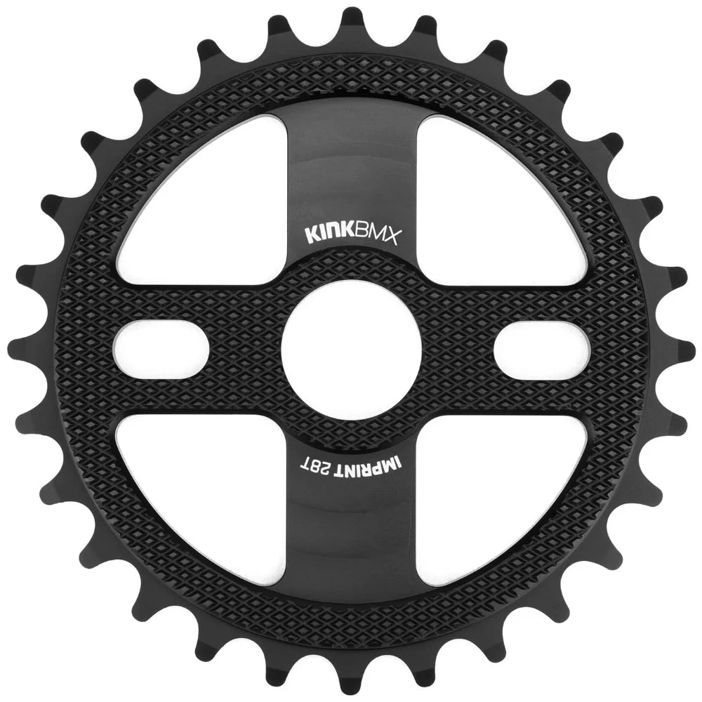 Kink Imprint 28T BMX Sprocket Black Front