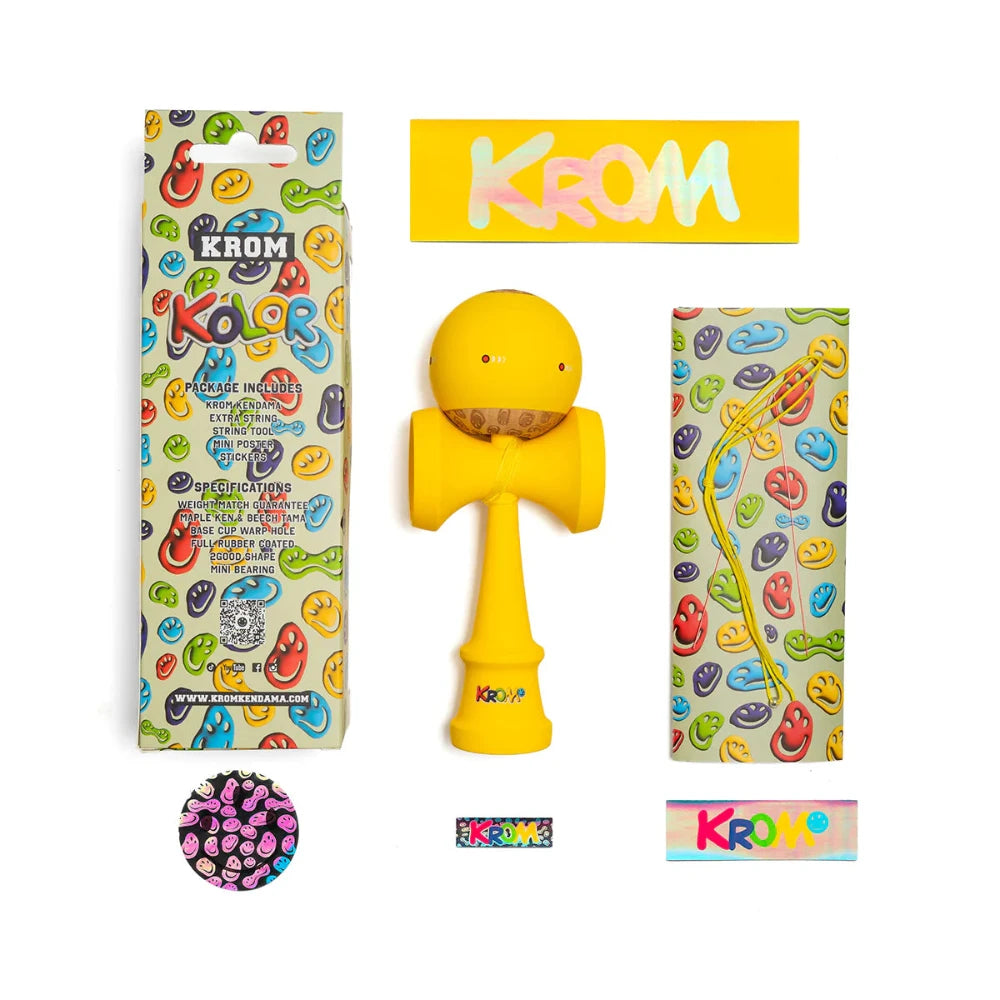 Krom Kolor Kendama Yellow Package
