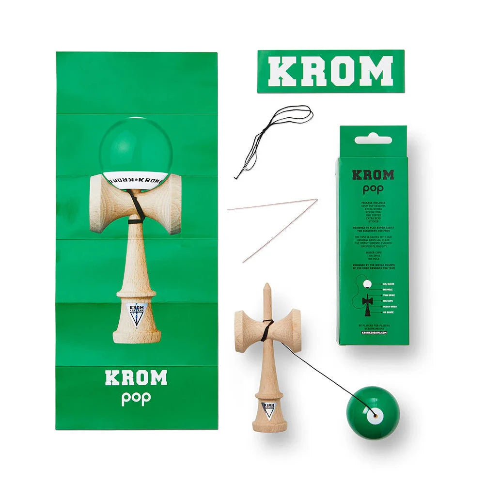 Krom Pop LOL Kendama Dark Green Package