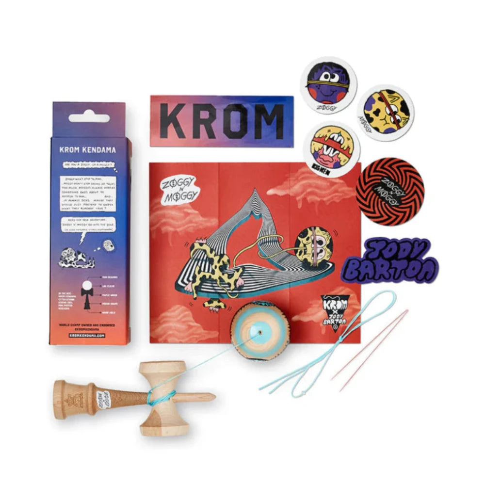 Krom Zoggy N' Moggy Wavescape Kendama Kit