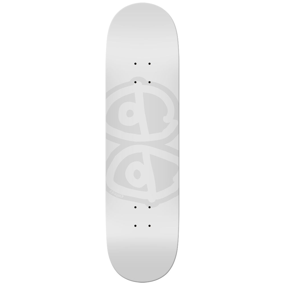 Krooked Eyes White 8.06 - Skateboard Deck