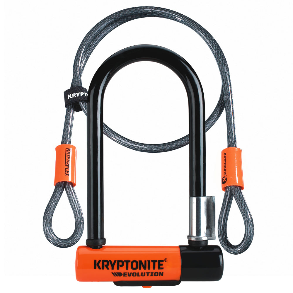 Kryptonite Evolution Mini-7 Bicycle Lock With 4' Flex Cable