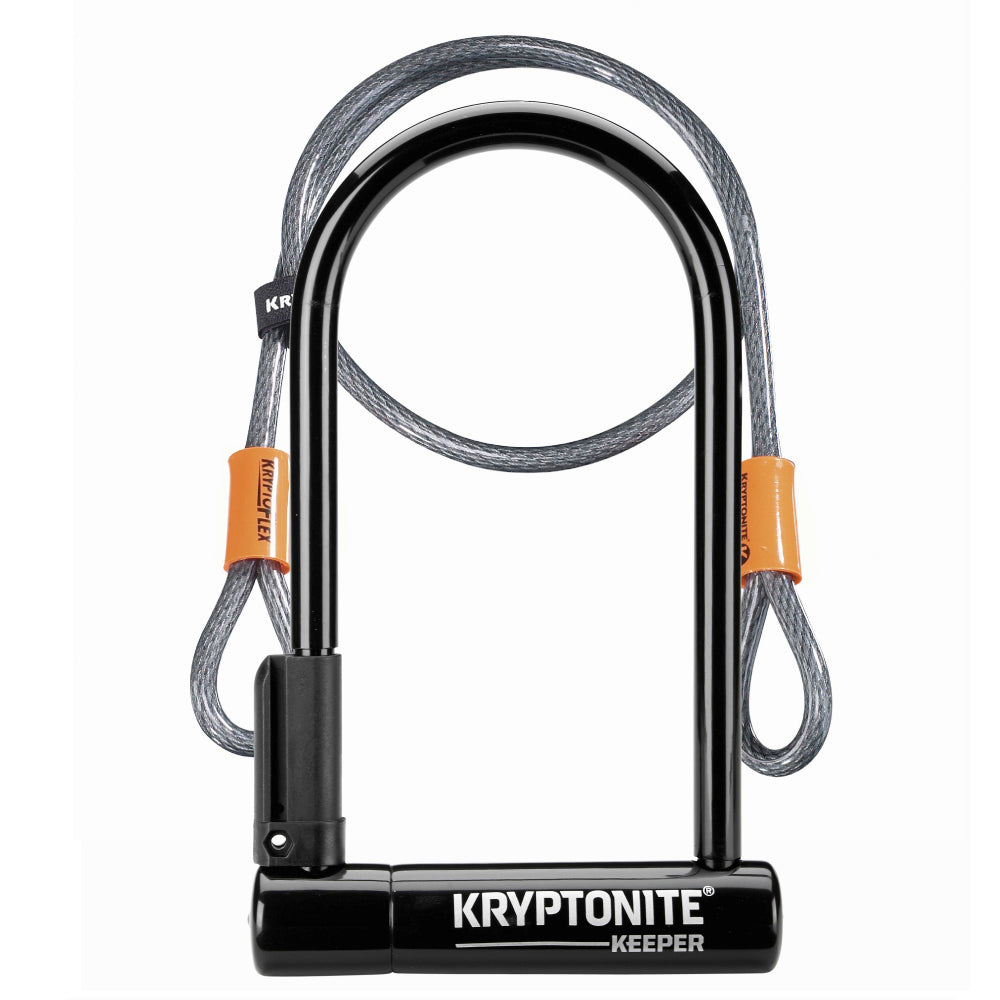 Kryptonite Keeper Standard 12mm Bicycle Lock With 4' Flex Cable