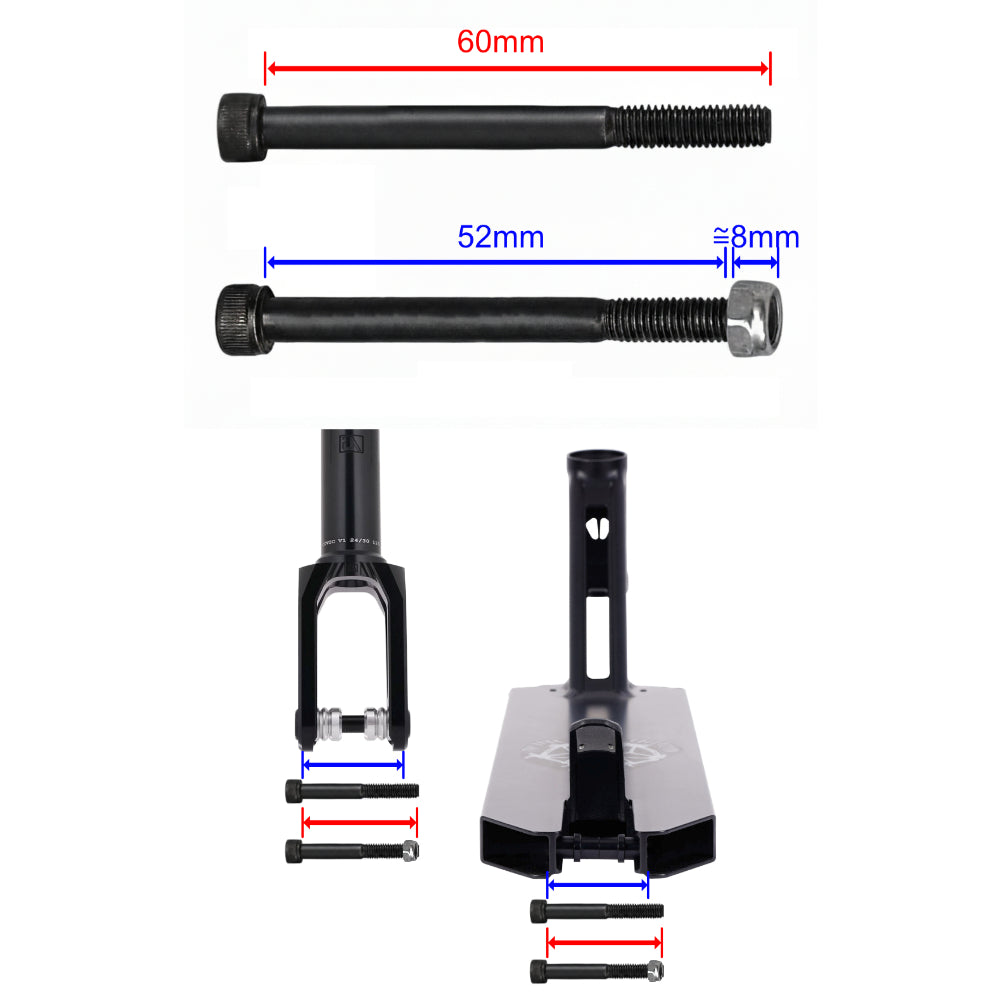 M8 Axle Explanation On Length