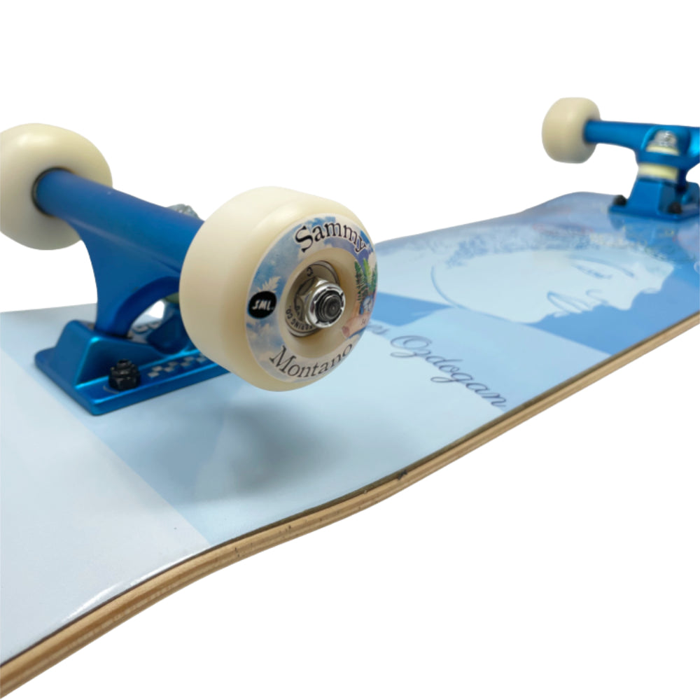 Magenta Ozdogan Sleep 8.125 - Skateboard Custom Blue Close Up