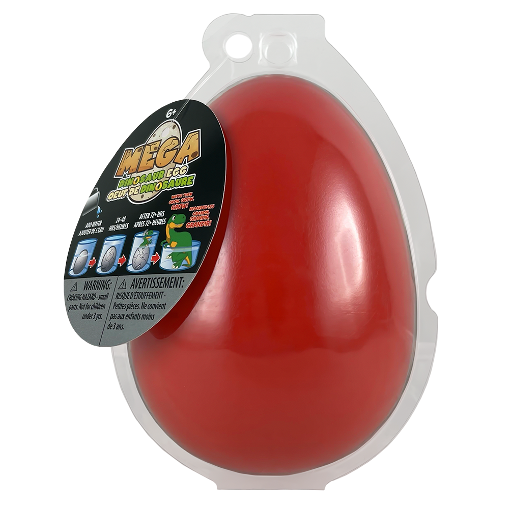 Mega Dinosaur Growing Egg Red