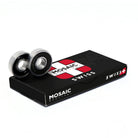 Mosaic Swiss Silver / Black Skateboard Bearings