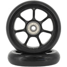 Native Format 110mm Scooter Wheels With SUPER8 Bearings Black Stacked