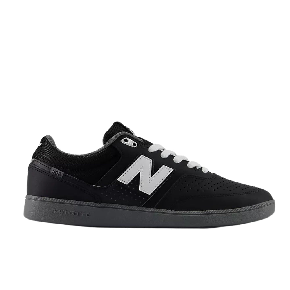 New Balance Numeric Brandon Westgate 508 Black White Shoes Outside VIew
