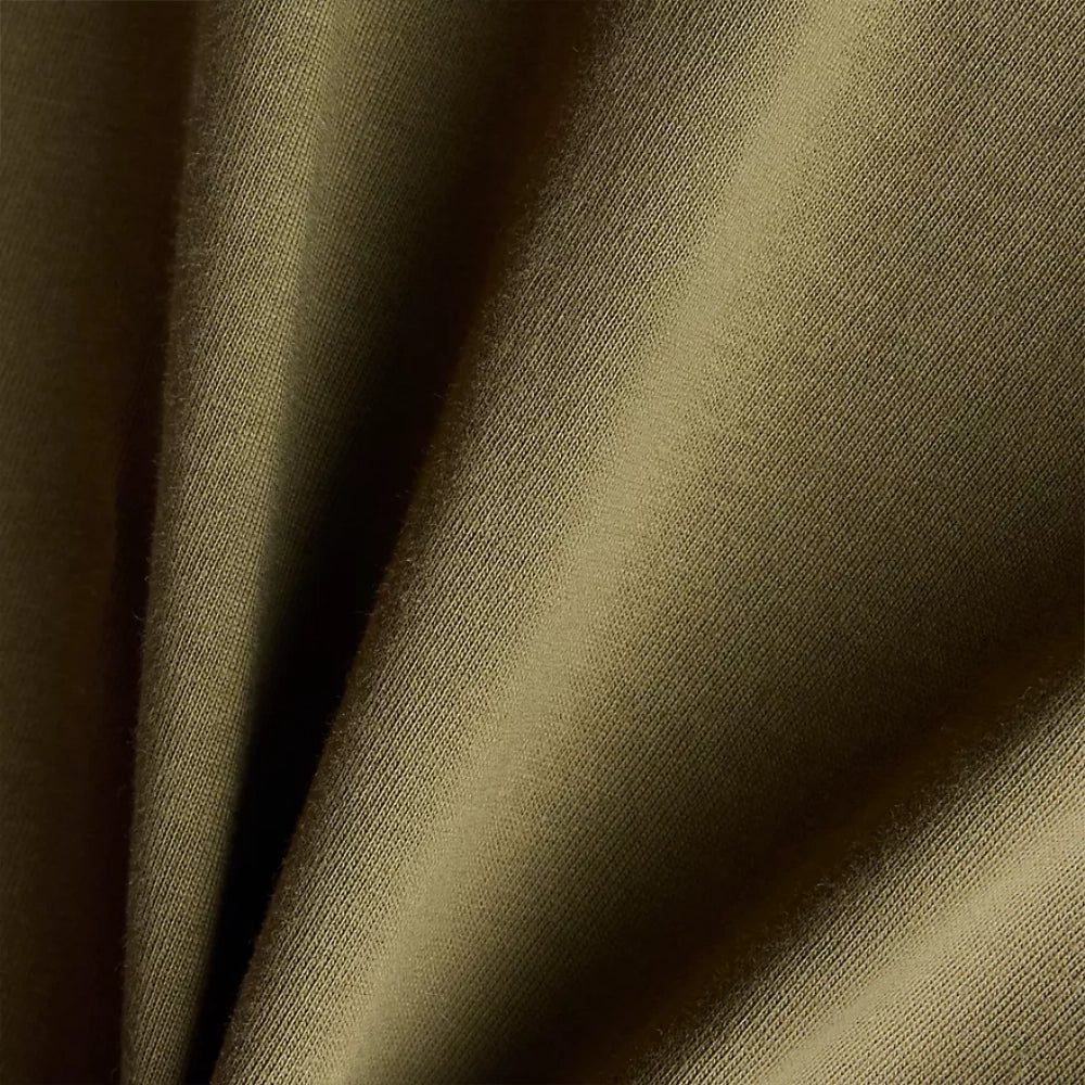 New Balance Numeric Cotton T-Shirt Wakame Green Fabric Close Up