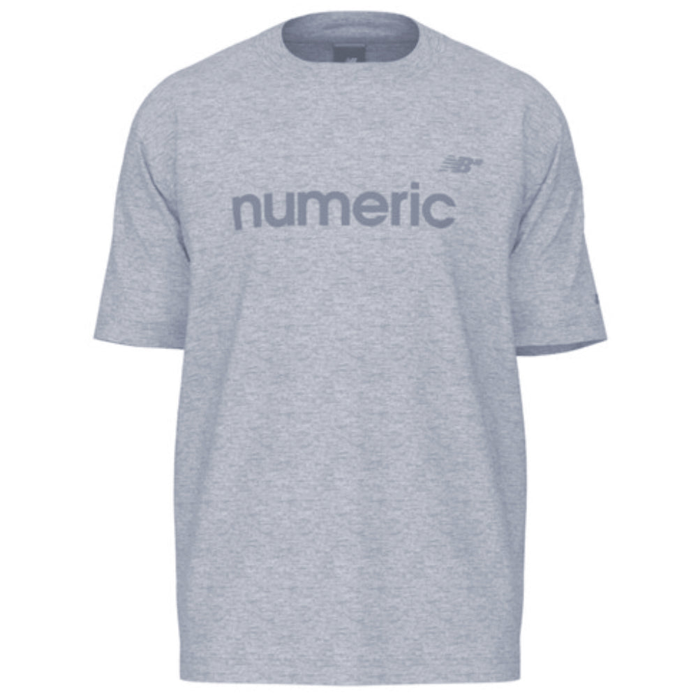 New Balance Numeric Jersey Cotton T-Shirt Athletic Grey Front