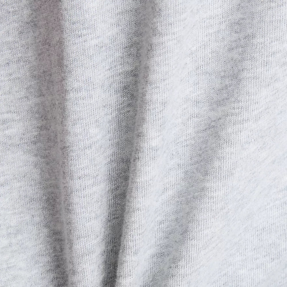 New Balance Numeric Small Logo T-Shirt Athletic Grey Fabric Close Up