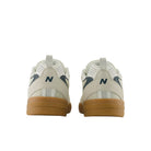 New Balance Numeric Tiago Lemos 808L Shoes Sea Salt White / Medusa Green Back View