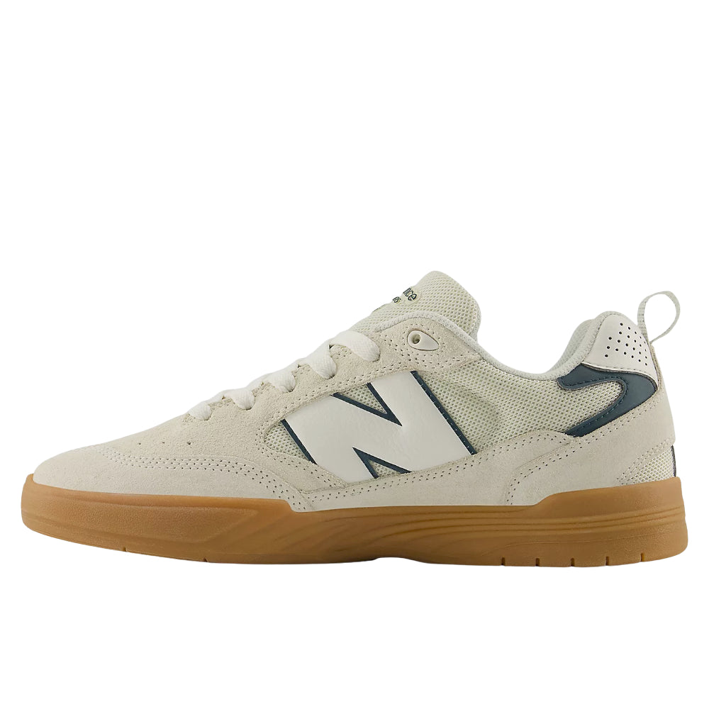 New Balance Numeric Tiago Lemos 808L Shoes Sea Salt White / Medusa Green Inside View
