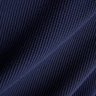 New Balance Numeric Waffle Knit Long Sleeve Henley Dark Night Blue Fabric Close Up