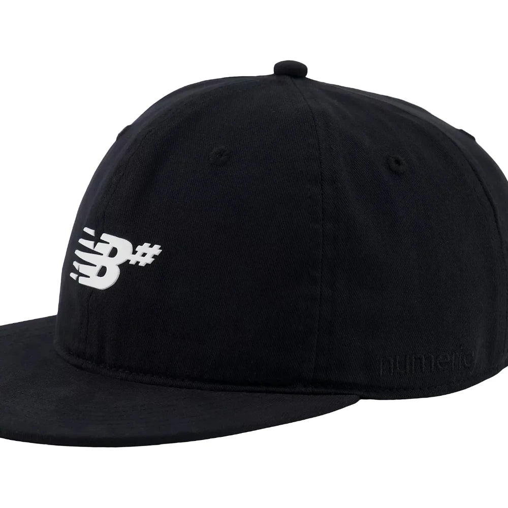 New Balance Numeric Deconstructed Flat Brim Hat Black Close Up