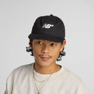 New Balance Numeric Deconstructed Flat Brim Hat Black Model View