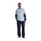 New Balance Numeric Jersey Cotton T-Shirt Athletic Grey Model Front