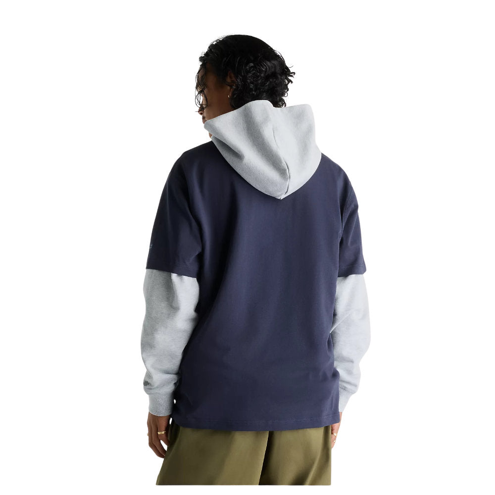 New Balance Numeric Jersey Cotton T-Shirt Dark Night Blue Model Back