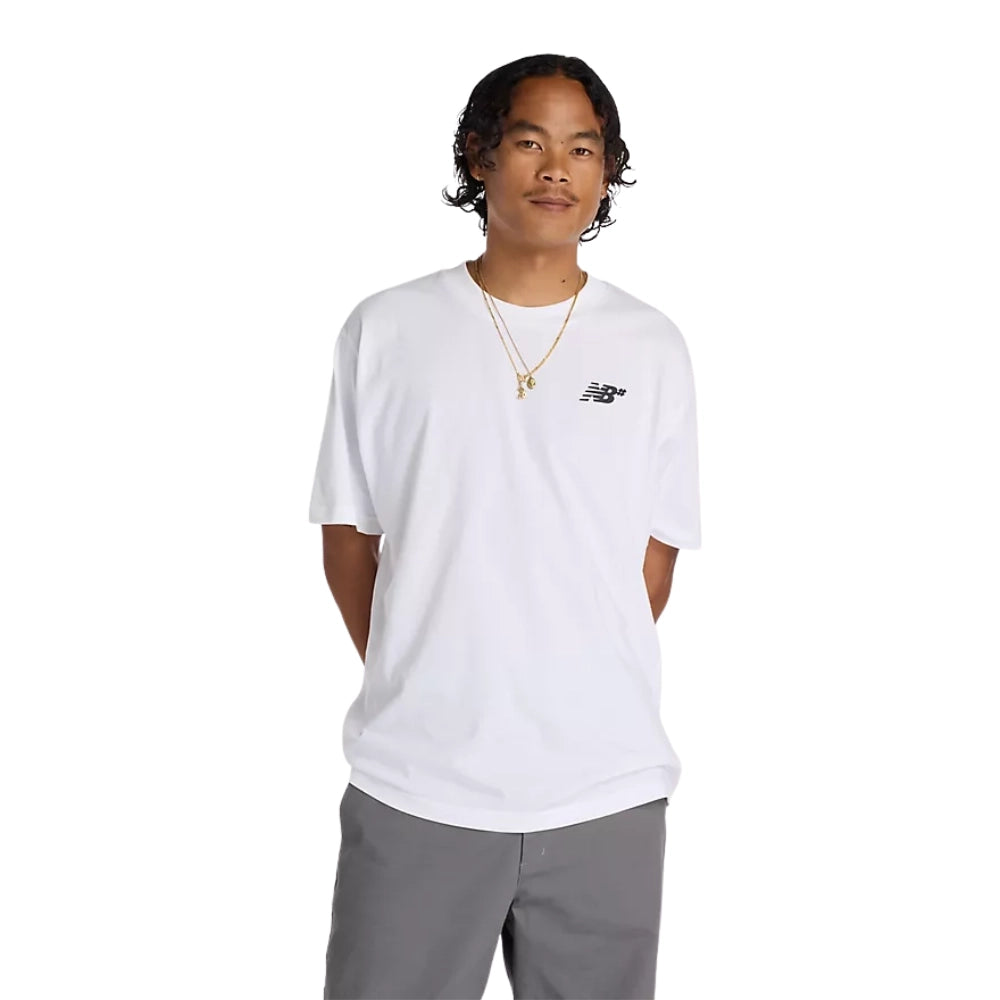 New Balance Numeric Small Logo T-Shirt White Front View