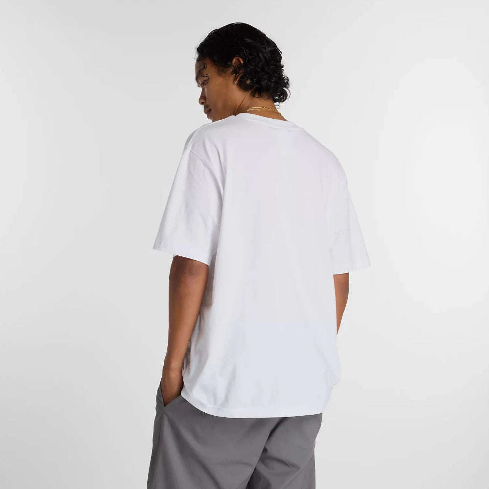 New Balance Numeric Small Logo T-Shirt White Model Back View