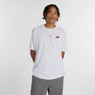 New Balance Numeric Small Logo T-Shirt White Model Front View