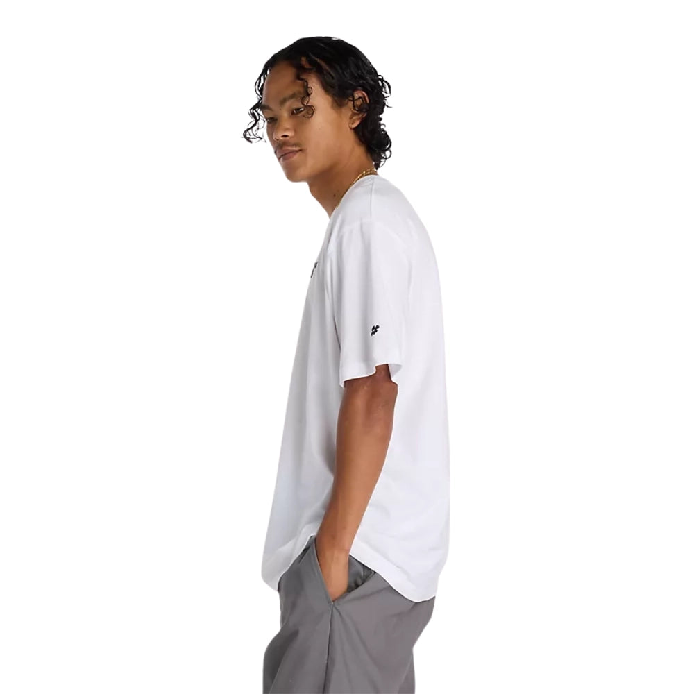 New Balance Numeric Small Logo T-Shirt White Side View