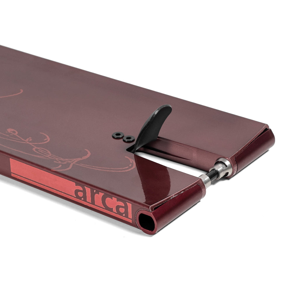 North Scooters Arca 6.75 Street Deck Trans Wine Red Deck Ends