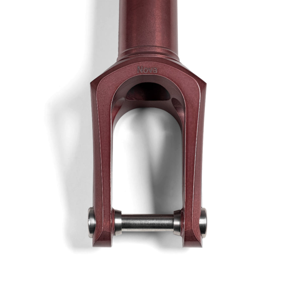 North Scooters Nova 30mm Scooter Fork Wine Red Front With Stainless Steel Axle