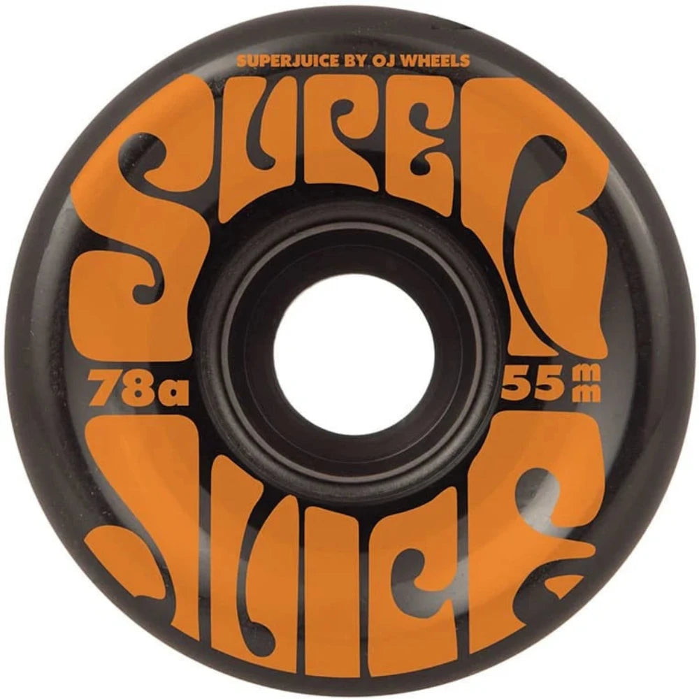 OJS Mini Super Juice Black Orange 55mm 78A - Skateboard Wheels
