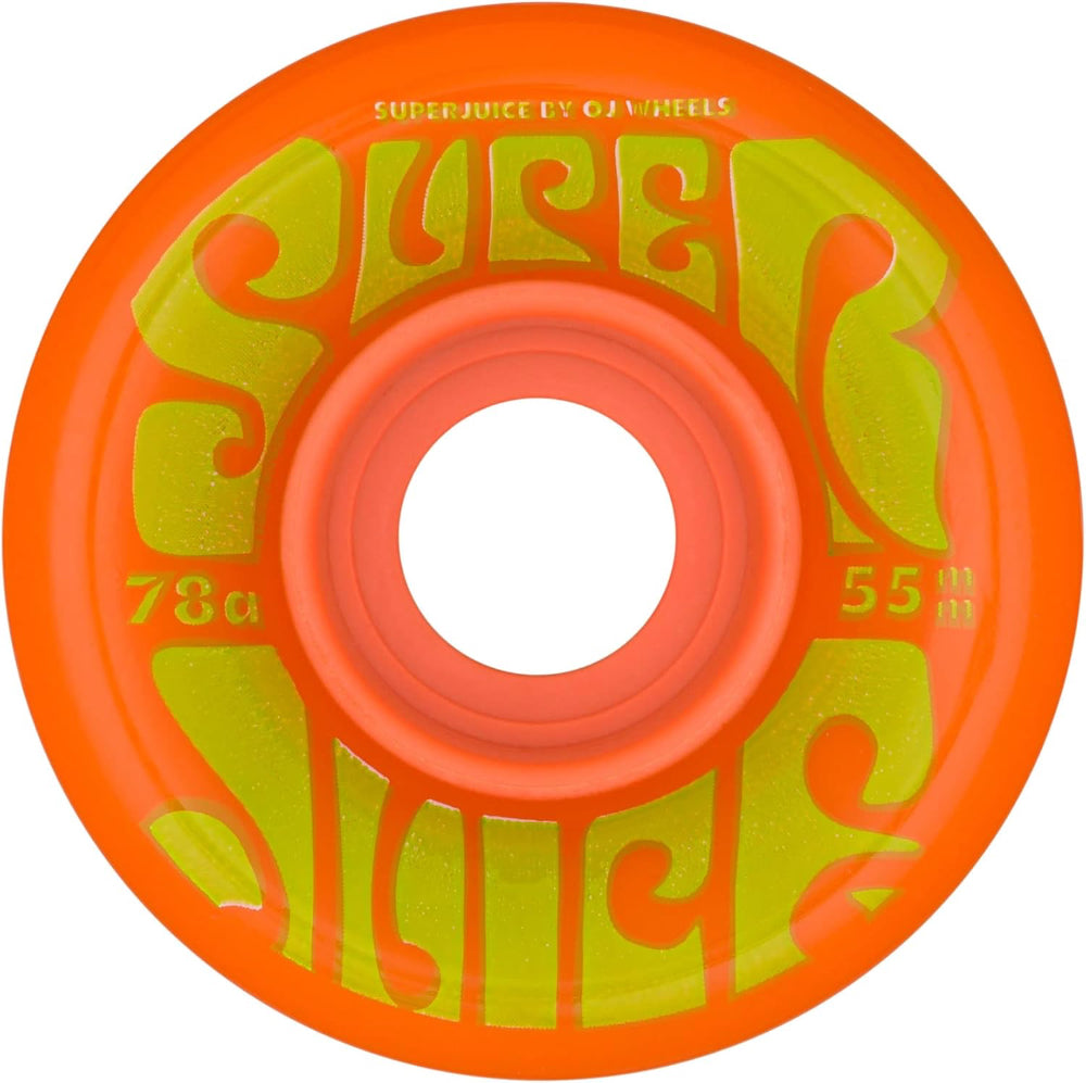 OJS Mini Super Juice Orange Green 55mm 78A - Skateboard Wheels