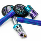 Oath Components SCS Combo Fork + Clamp SCS + Grips + Wheels Blue Purple Titanium