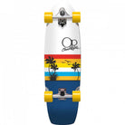 Ocean Pacific Sunset White Navy Surf Skate 9.75in - Cruiser Complete Bottom Design