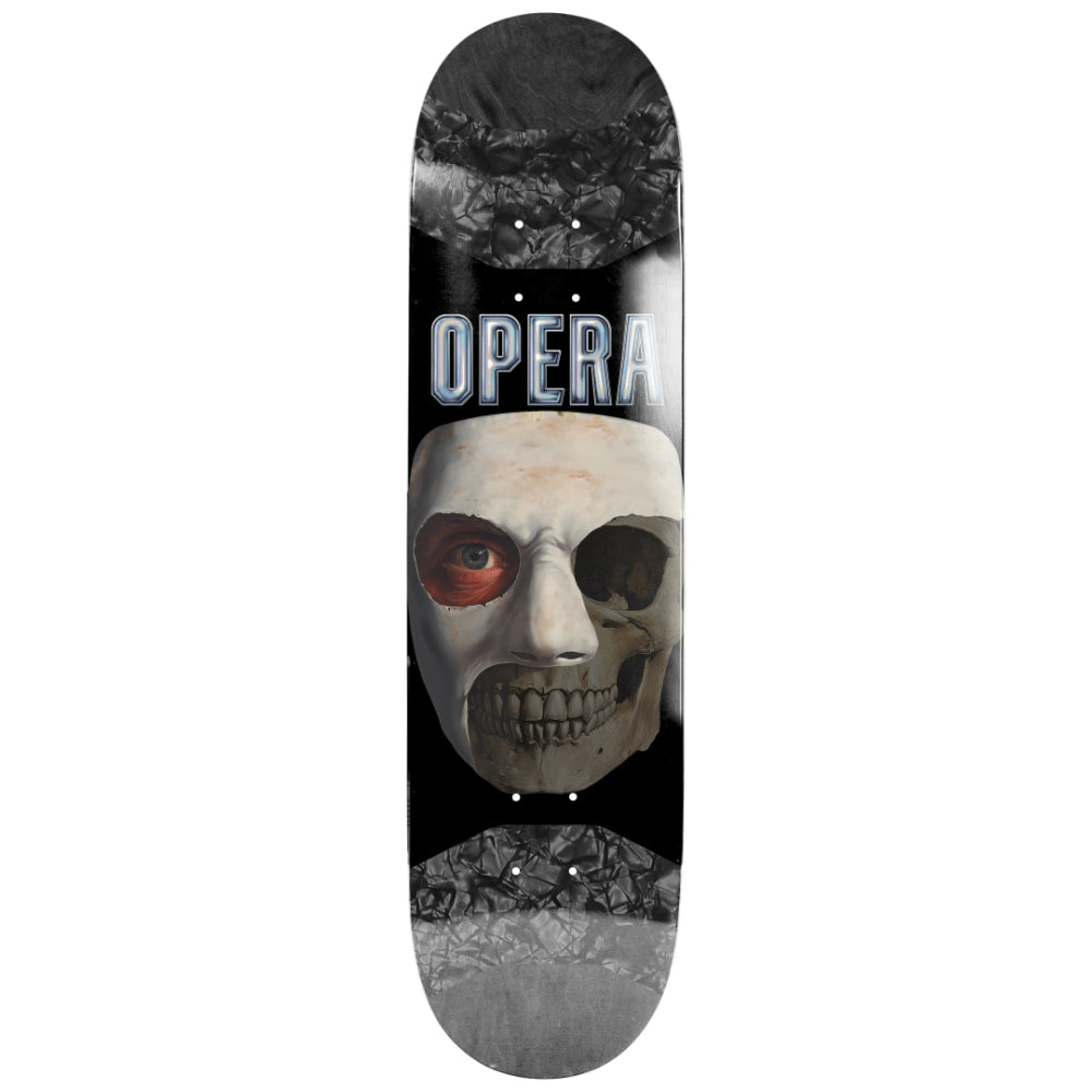 Opera Skull Mask Symmetrical EX7 Pop Slick 8.25 - Skateboard Deck