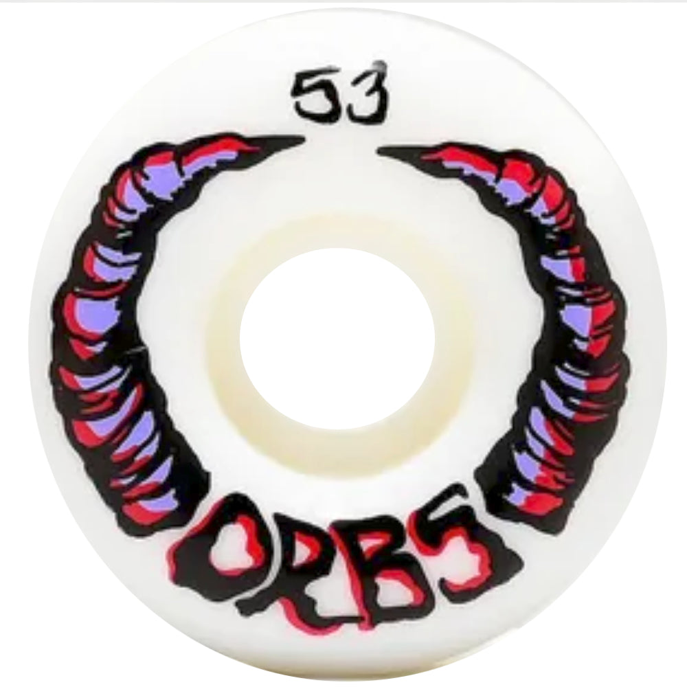 Orbs Apparitions Round 99a 53mm White - Skateboard Wheels