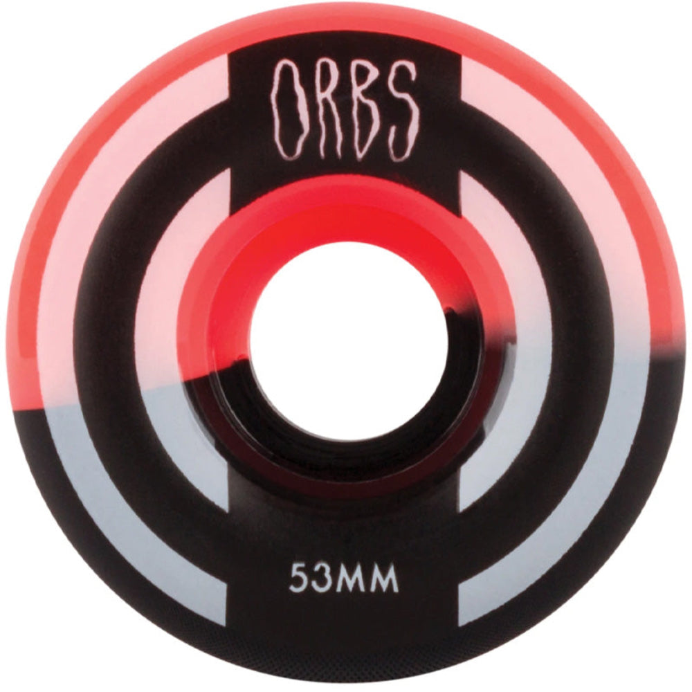 Orbs Apparitions Round 99a 53mm Coral / Black - Skateboard Wheels