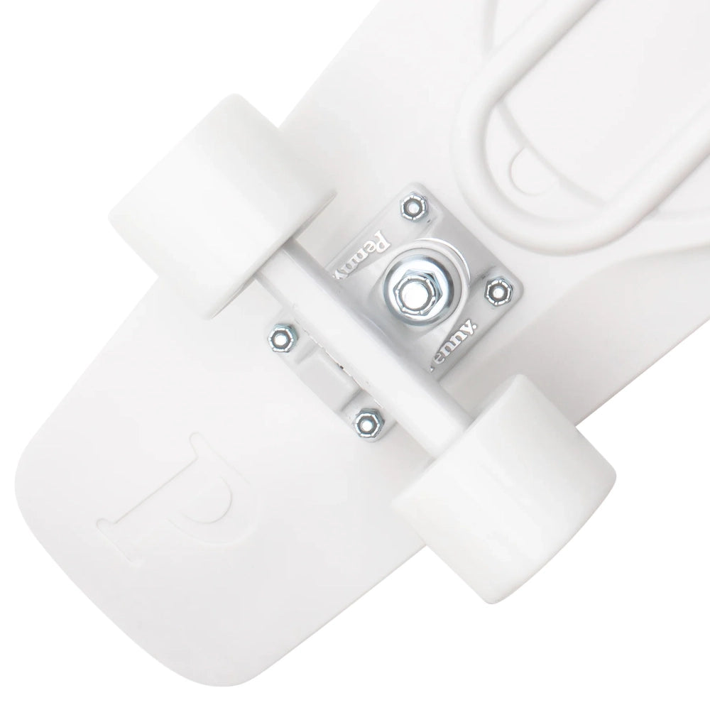 Penny Staple White 22in Cruiser Complete Back Trucks