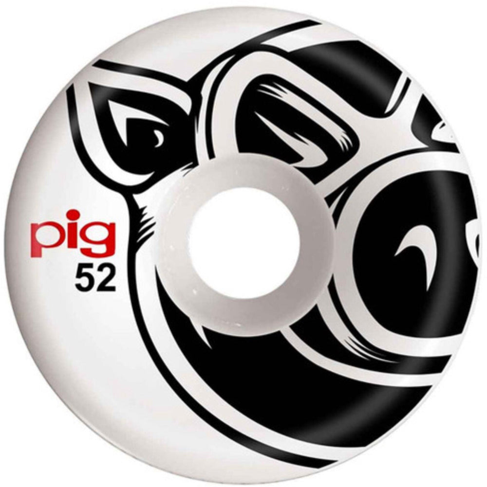 Pig Head C-Line Conical White/Black 52mm - Skateboard Wheels
