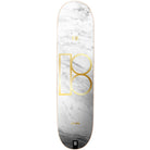 Plan B White Marble Gustavo Twin 8.0  - Skateboard Deck Bottom