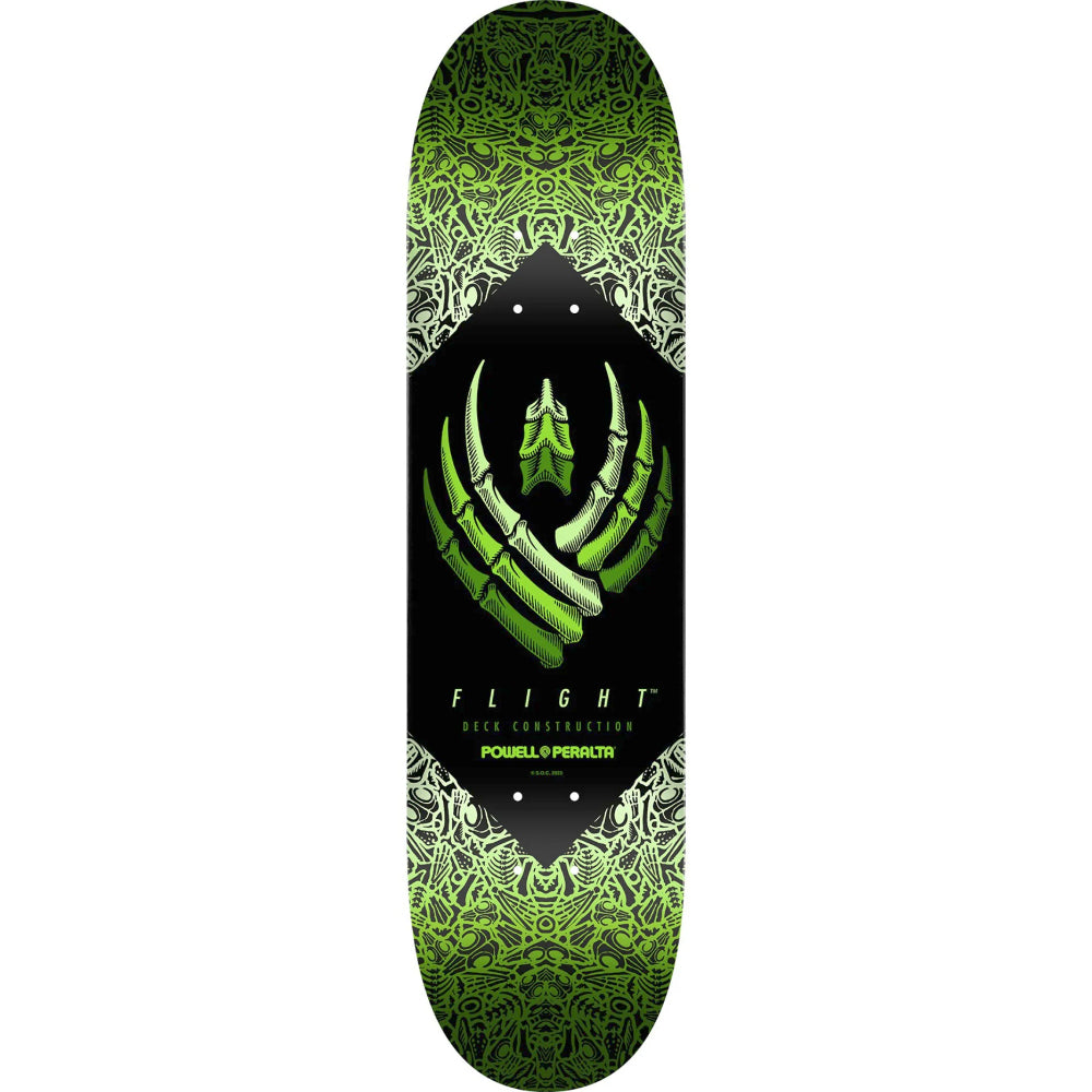 Powell Peralta Bones Flight Green 8.0 - Skateboard Deck – Versus