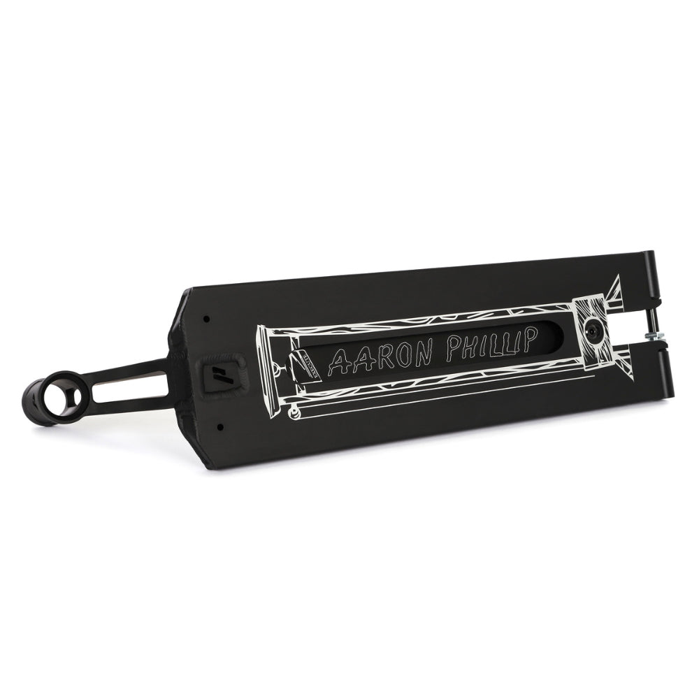 Prime Banshee V2Aaron Phillip Black 6.3in Scooter Deck Bottom Deck Design With Cut Out