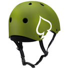 Pro-Tec Low Pro Helmet Matte Army Green Back Logo Angle