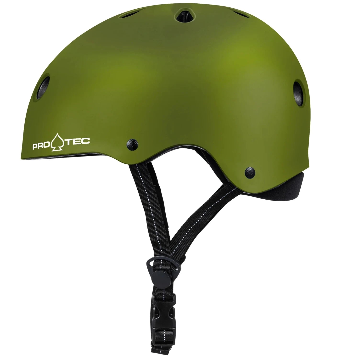 Pro-Tec Low Pro Helmet Matte Army Green Left Side