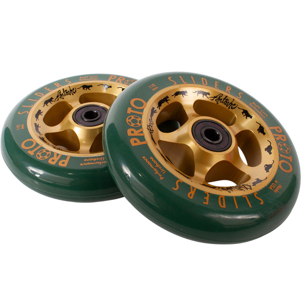 Proto Sliders Black Cat Antonin Mollard Sig. 110mm Scooter Wheels Pair