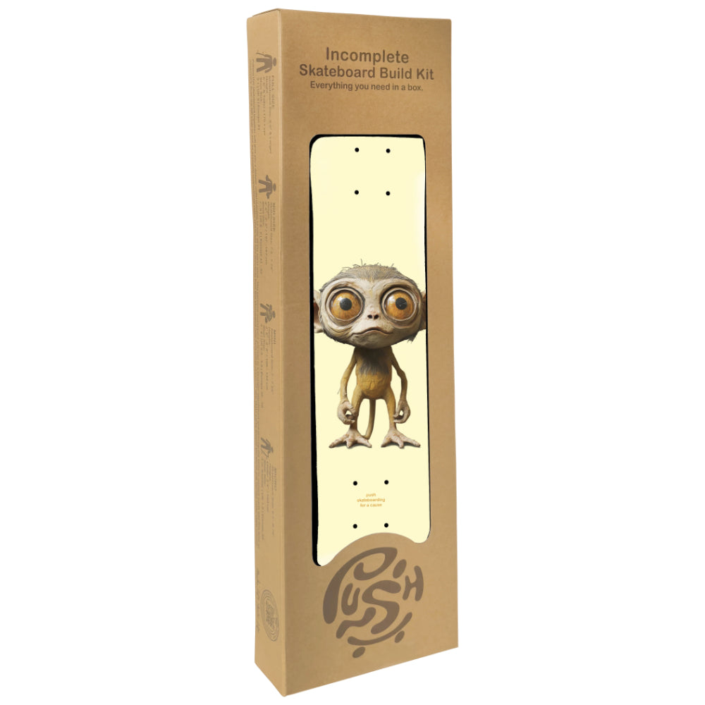 Push Lil Chimp FP 7.25 Incomplete Skateboard Build Kit Deck Side