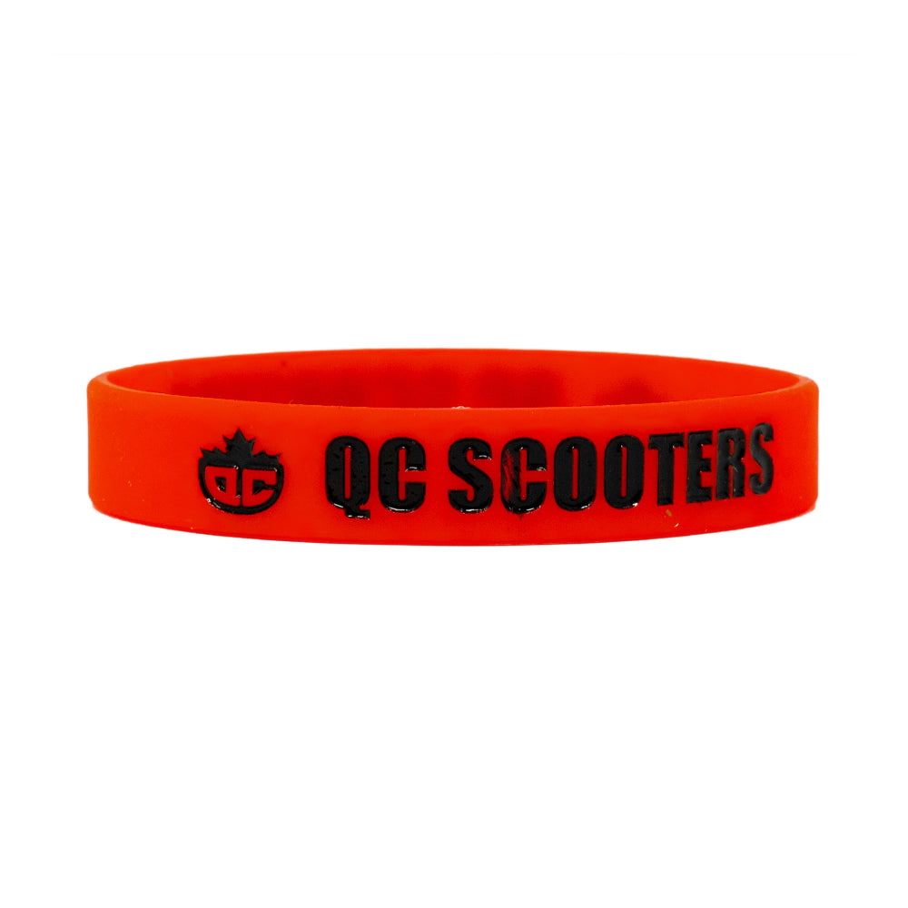 QC Scooters Wristband Red Black