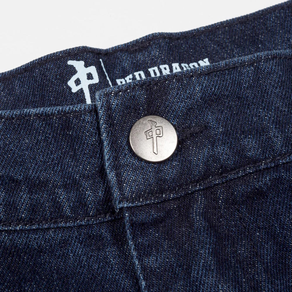 RDS Franklin Jeans Dark Blue Front Button Logo
