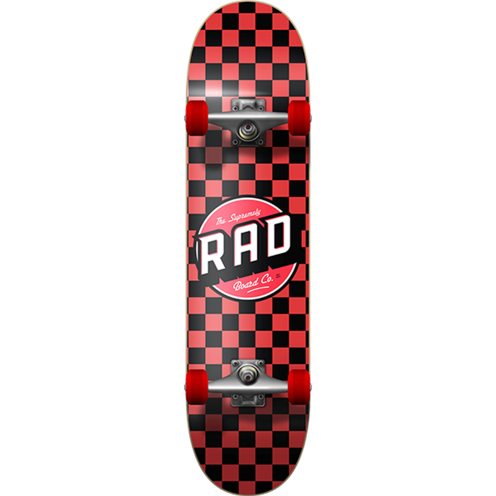 Rad Checker Red 7.75 - Skateboard Complete