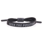 Rastaclat Seek The Positive Black Bracelet Back Writing 